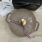 Staub Wa-nabe 16CM Snowflake Linen Cocotte Limited Serial Double-handled Pot New. Price: $389.90.