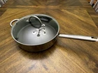 Wolfgang Puck Cafe Collection 11" Saute Pan 18/10 Stainless Steel W/ Glass Lid Used. Price: $38.23.
