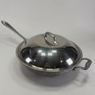 Vtg All-clad Metalcrafters Master Chef 412 12" Domed Lid Wok Stainless Aluminum Used. Price: $149.99.