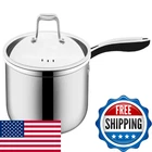 Nuwave Commercial 1.5-QUART Stainless Steel Saucepan Vented Lid Tri-ply New. Price: $60.50.