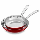 Kitchenaid Stainless Steel 8 And 10 Skillets Twin Pack New. Price: $42.87.