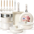 Pots Pans Set 25 Pack Ceramic Cookware Induction Ready Kikcoin Nonstick Handle New. Price: $124.99.