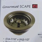 Kingston Brass K111BAB Tacoma Basket Strainer Antique New. Price: $35.00.