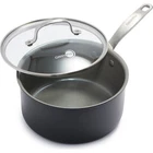 Greenpan Chatham Hard Anodized Healthy Ceramic Nonstick, 3QT Saucepan Pot Lid, New. Price: $70.72.