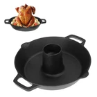 Oganazi Cast Iron Chicken Roaster, Vertical Beer Can Holder With Drip... New. Price: $55.71.
