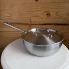 Misen Stainless Steel 2 Quart Saucier With Lid 5 Ply Oven Dishwasher Safe Used. Price: $105.00.