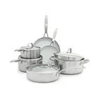 Greenpan Venice Pro 10 Piece Cookware Set, Stainless Steel Non-toxic Pfas-fre... New. Price: $596.92.