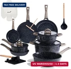 Useluck Pots And Pans Stick Non-toxic 22 Pcs Ceramic Cookware Sets New. Price: $188.00.