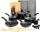Ecolution Easy Clean Ceramic Nonstick Cookware Set, 26-PIECE, Black New. Price: $149.71.