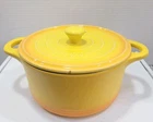 Parini Yellow/orange 1.75 Quart Dutch Oven Used. Price: $12.00.