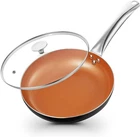 Koch Systeme Cs Little Skillet With Lid - 8 Copper Nonstick Frying Pan For Oven New. Price: $38.96.