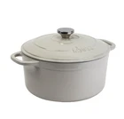 Sale** Lodge Cast Iron 5.5QT Oyster White Enameled Dutch Oven, - Free Ship New. Price: $44.08.