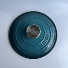 Basque Enameled Cast Iron Cookware Replacement Lid Only Teal Used. Price: $16.49.