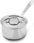 All Clad D3 Stainless Steel Saucepan With Lid Tri Ply Induction Cookware New. Price: $131.95.
