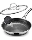 Yonida Non Stick Frying Pans, 12-INCH With Lid, Inch, Stainless Steel New. Price: $90.00.
