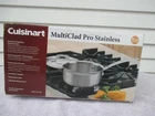 Cuisinart 1.5 Quart Multiclad Saucepan & Lid MCP19-16N New Box. Price: $28.60.