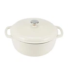 Amazon Basics Enameled Cast Iron Dutch Oven Pot With Lid, 7.3-QUART, White New. Price: $71.33.
