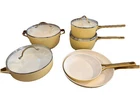 Greenpan Padova Nonstick Cookware Pots And Pans - Blush Pink, Set Of 10 New. Price: $199.00.