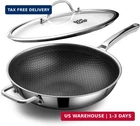 Dotclad Wok Pan,hybrid 12 Inch With Lid, Pfoa Free Cookware,non Stick Stainl New. Price: $80.11.