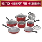 Cuisinart 54C-11R 11-PIECE Ceramica Xt Nonstick Cookware Set Red Stainless Steel New. Price: $199.00.