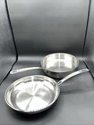 Cuisinart Set Of 2, Saut 761333-25 Qt & 10 Skillet 76122-24 Stainless Steel Used. Price: $30.99.