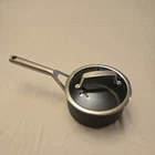 Ninja 1.5 Qt 1.4 Sauce Pot Pan Black With Tempered Glass Lid Used. Price: $24.99.