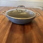 Tramontina Hard Anodized Non Stick Paella Pan 4.5 Quart 12 Used. Price: $33.50.