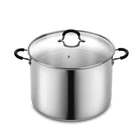 Pot 24 Quart Stainless Steel Heavy Duty Pasta Soup Cook Home Stock Large Deep New. Price: $129.99.