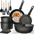 Astercook 21 Pcs Pots And Pans Set Non Stick, Ceramic Cookware Detachable New. Price: $86.24.