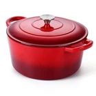 P&p Chef 6QT Enameled Dutch Oven, Cast Iron Pot With Lid For Bread Ba New. Price: $41.16.
