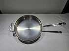 All Clad Qt Stainless Steel Saute Fry Pan 11 French Skillet Double Handles Used. Price: $69.99.