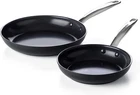 Greenpan Chatham Black Prime 8" And 10" Frying Skillet Set, New. Price: $86.10.