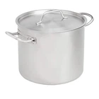 Amazon Basics 12-QUART Stainless Steel Stock Pot With Cover, Induction Ready New. Price: $56.82.