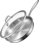 Ewfen 12 Inch Tri-ply Stainless Steel Frying Pan, Compatible With All Cooktops U New. Price: $43.76.