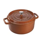 Staub Cast Iron 4-QT Round Cocotte New. Price: $309.95.
