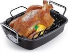Cook Home Nonstick Roasting Pan Bakeware Roaster With Rack, 17X13-INCHES, B... New. Price: $63.94.