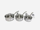 Set Viking 3-PLY Stainless Steel Clad Saucepan Pots 1.5 Qt 2.25 & New. Price: $209.99.