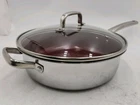 New Curtis Stone Tri-ply 5 Qt. Dura-pan Ceramic Saute W/lid. Price: $49.99.