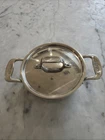 All-clad Stainless Steel Mini Dutch Oven Cocotte Pot With Lid .5 Qt 89 205-3142 Used. Price: $25.00.