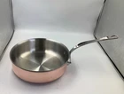 Mauviel 6S 6-PLY Polished Copper & Stainless Steel Saute Pan. 3.2-QT New. Price: $281.37.