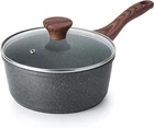 Nonstick Saucepan With Lid, 1.5 Quarts Small Pot Swiss Granite Coating, Sta New. Price: $39.54.
