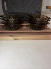 Vintage Lovenware 12 Oz Casserole 6 Piece Set Usa 1072 Smoke Brown Made Used. Price: $9.99.
