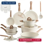 Useluck Pots And Pans Set Ceramic Cookware 22-PIECE Kitch New. Price: $224.99.