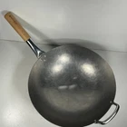 Bielmeier Hand Hammered Pan 14.1 Carbon Steel Round Bottom Woks Used. Price: $52.41.