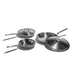 Heritage Steel Eater Series Piece Fry Pan Set 5-PLY Stainless New. Price: $349.95.