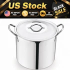 Mainstays 12-QUART Stainless Steel Stock Pot With Lid Durable Kitchen Cookware New. Price: $14.00.