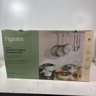 16PC Nonstick Ceramic Coated Aluminum Cookware Set Sage Green - Figmint New. Price: $174.95.