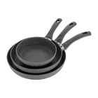 Ballarini Modena By Henckels Forged Aluminum 3-PIECE Fry Pan Set, 8", 10" & 12" New. Price: $159.99.