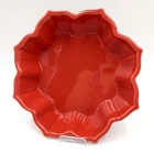 Chantal Talavera Scalloped Star Shaped Red Glazed Ceramic 93TV224 Bake Dish Chip Used. Price: $14.99.
