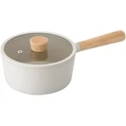 Neoflam Fika Nonstick 1.7QT Sauce Pan With Glass Lid Wood Handle New. Price: $40.00.